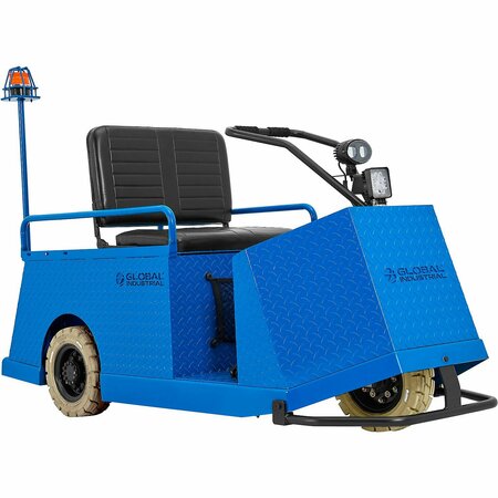 GLOBAL INDUSTRIAL 2-Seat Warehouse Personnel Carrier, 24V 800574